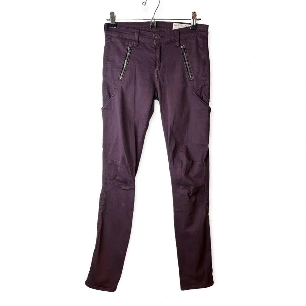 Rag & Bone Mulberry Rally Zipper Skinny  Cargo Jeans 25